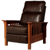 Mission Leather Morris Recliner Chair